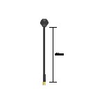 Hot IFlight Albatross V2 5.8GHz Antenna RHCP SMA/RP SMA maschio 150MM per lungo raggio segnale Uav Racing Drone segnale analogico parte